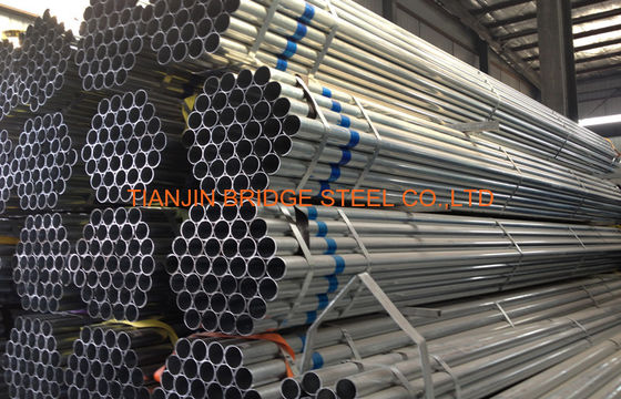 Q235 Q345 Greenhouse Pre Galvanized Steel Tubing , ERW Steel Structure Pipe