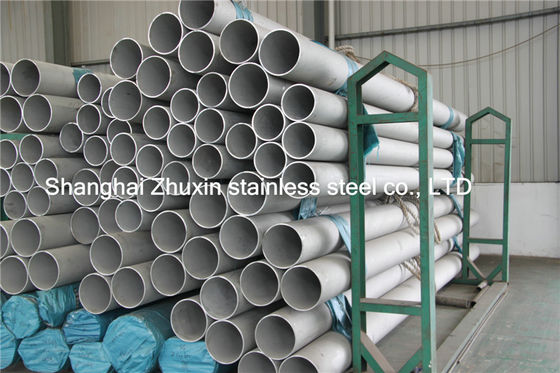 Large Diameter 60mm - 426mm Round Hairline / Mirror 316L Seamless Stainless Steel Tube